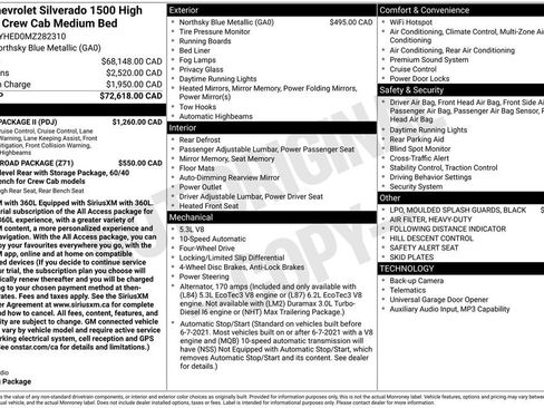 Used 2021 Chevrolet Silverado 1500 High Country w/ Safety Package II AWD/4WD image 4