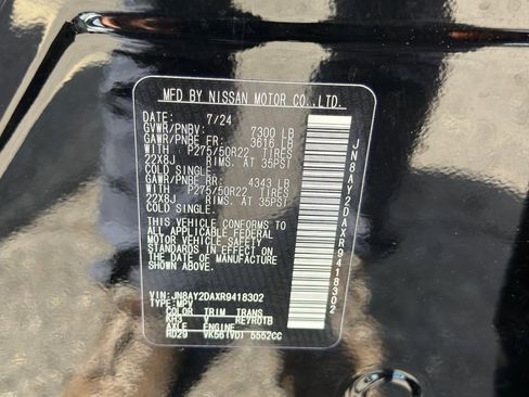 Used 2024 Nissan Armada Platinum w/ Captain's Chairs Package RWD image 40