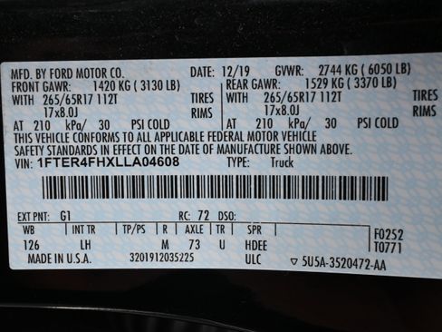 Used 2020 Ford Ranger XLT w/ FX4 Off-Road Package image 35