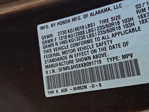 Used 2019 Honda Odyssey EX image 27