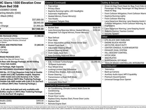 Used 2024 GMC Sierra 1500 Elevation w/ Preferred Package AWD/4WD image 31