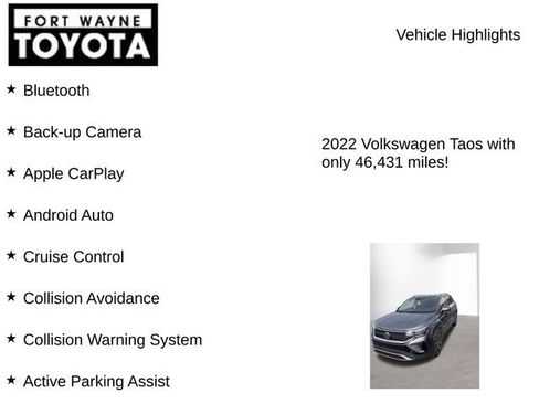 Used 2022 Volkswagen Taos SE image 7