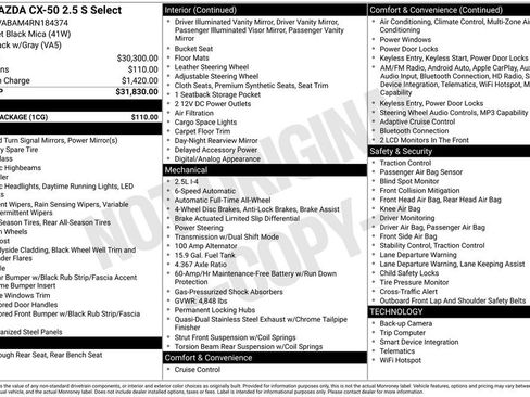 Used 2024 MAZDA CX-50 AWD 2.5 S w/ Cargo Package image 15