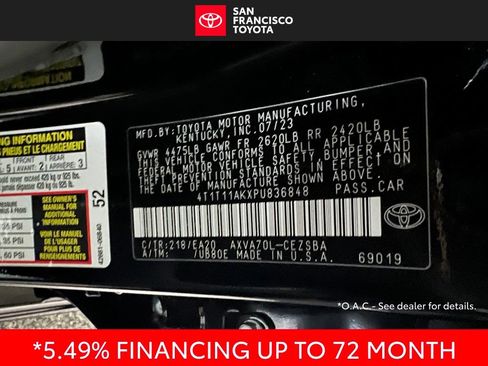 Certified 2023 Toyota Camry SE w/ Convenience Package FWD image 39