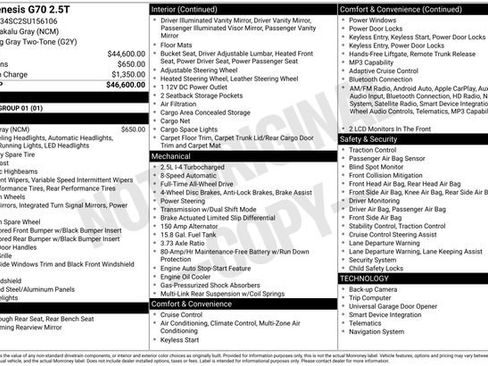 Used 2025 Genesis G70 2.5T image 1