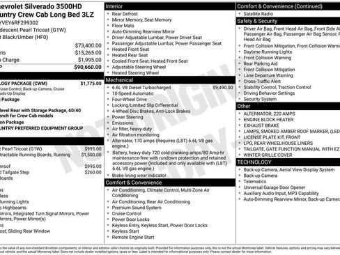 Used 2024 Chevrolet Silverado 3500 High Country w/ Technology Package AWD/4WD image 6