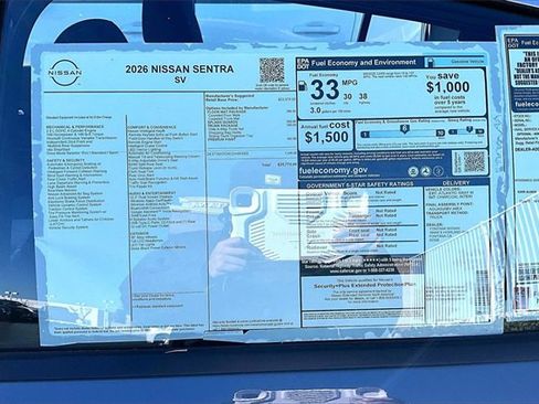 New 2026 Nissan Sentra SV image 12