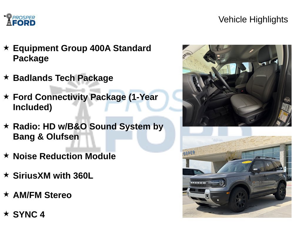 New 2026 Ford Bronco Sport Badlands w/ Badlands Tech Package AWD/4WD image 8