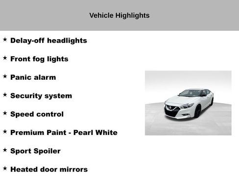 Used 2017 Nissan Maxima SR w/ Midnight Edition FWD image 16