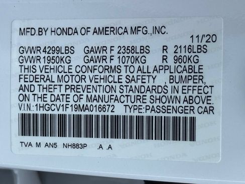 Used 2021 Honda Accord LX image 36