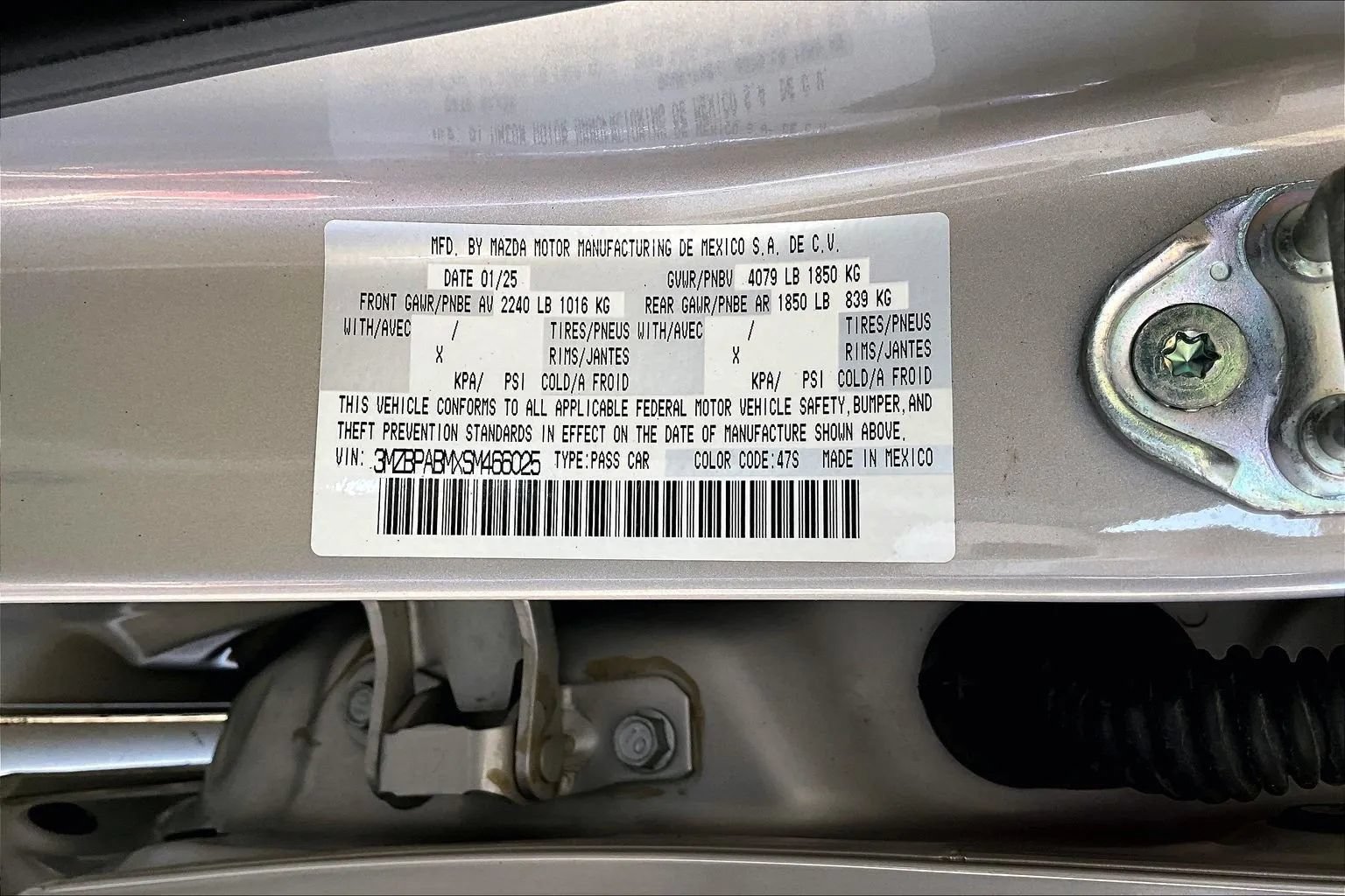 Used 2025 MAZDA MAZDA3 s FWD image 16