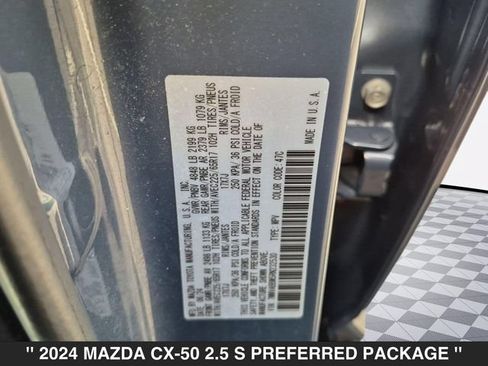Certified 2024 MAZDA CX-50 AWD 2.5 S w/ Weather Package image 37
