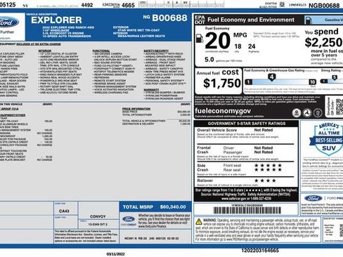 Used 2022 Ford Explorer King Ranch w/ Premium Technology Package image 2