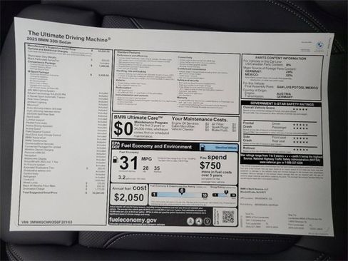 New 2025 BMW 330i Sedan w/ M Sport Package image 14
