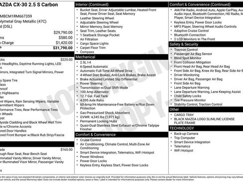 Used 2024 MAZDA CX-30 AWD 2.5 S w/ Preferred Package image 26