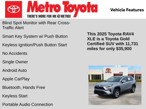 Certified 2025 Toyota RAV4 XLE AWD/4WD image 11