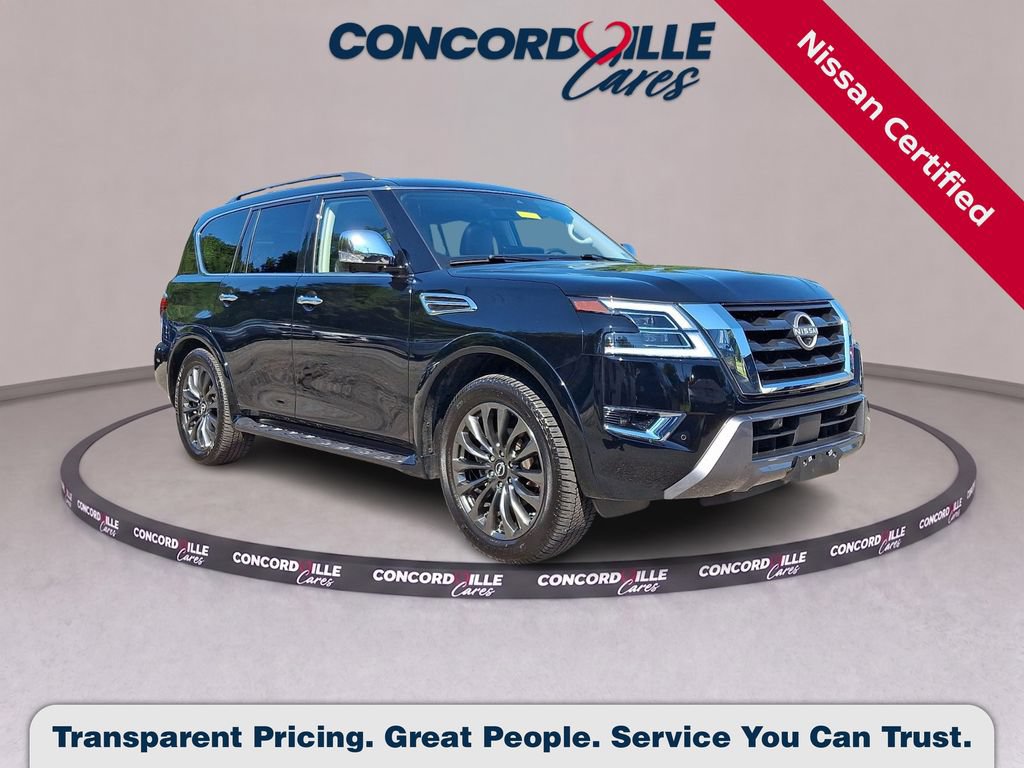 Certified 2024 Nissan Armada Platinum w/ Captain's Chairs Package RWD image 1