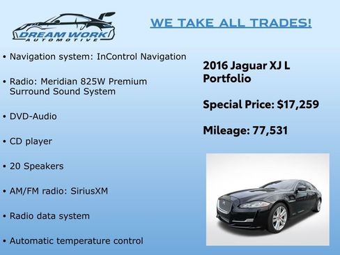 Used 2016 Jaguar XJ L Portfolio image 2