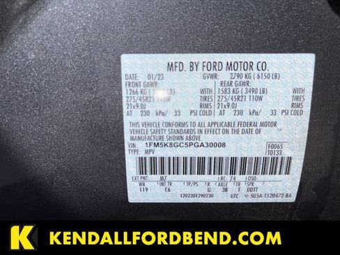 Certified 2023 Ford Explorer ST w/ Equipment Group 401A AWD/4WD image 25