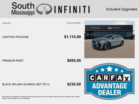 New 2025 INFINITI QX55 Sensory w/ Lighting Package image 5
