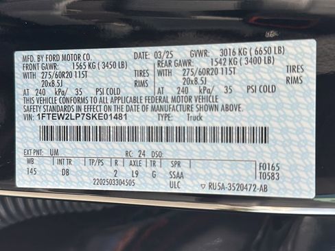 Used 2025 Ford F150 STX w/ Equipment Group 200A AWD/4WD image 23