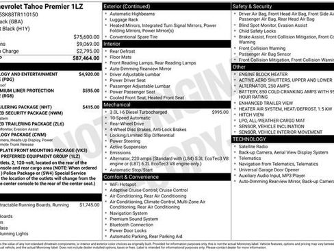 New 2026 Chevrolet Tahoe Premier RWD image 5