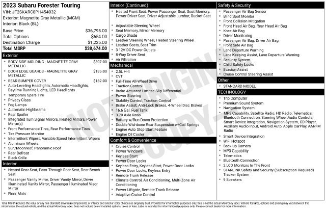 Used 2023 Subaru Forester Touring AWD/4WD image 20