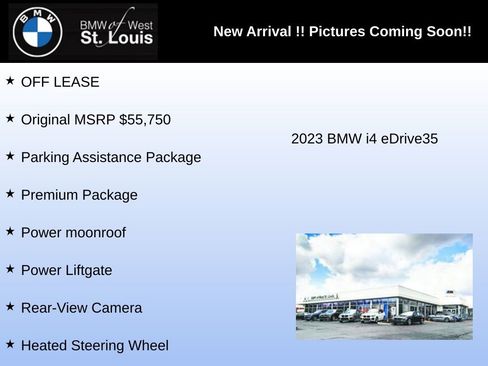 Used 2023 BMW i4 eDrive35 w/ Parking Assistance Package RWD image 3