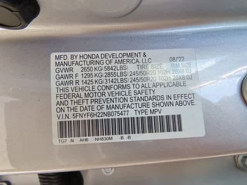 Certified 2022 Honda Pilot Special Edition image 28