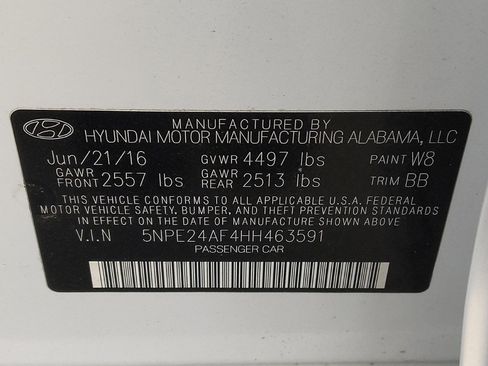 Used 2017 Hyundai Sonata SE FWD image 33