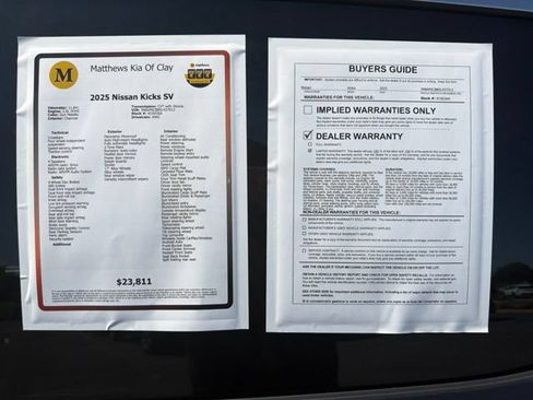 Used 2025 Nissan Kicks SV w/ SV Premium Package AWD/4WD image 15