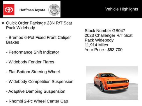Used 2023 Dodge Challenger R/T Scat Pack RWD image 5