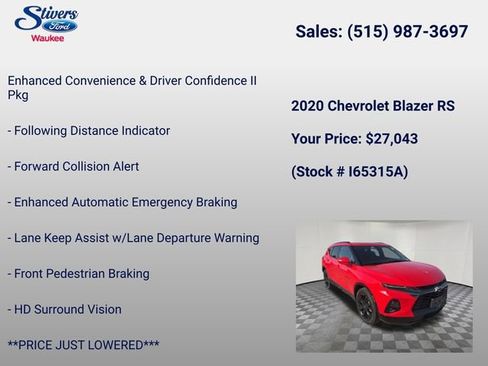 Used 2020 Chevrolet Blazer RS AWD/4WD image 22