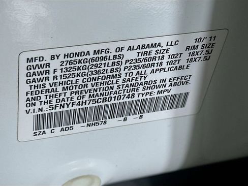 Used 2012 Honda Pilot EX-L image 38