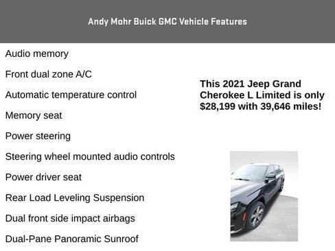 Used 2021 Jeep Grand Cherokee L Limited w/ Trailer Tow Group (B) image 12