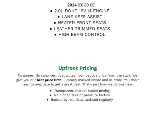 Used 2024 MAZDA CX-30 AWD 2.5 S w/ Preferred Package image 1