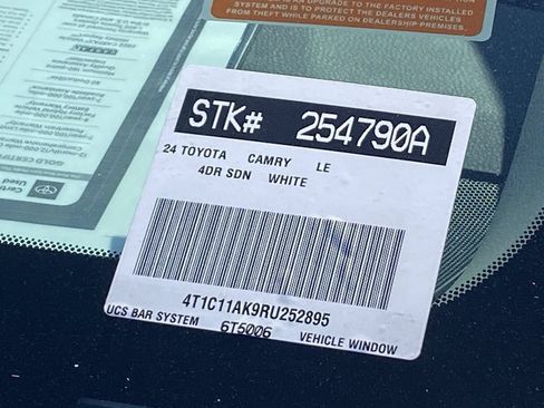 Certified 2024 Toyota Camry LE FWD image 37