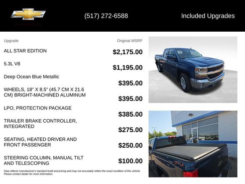 Used 2018 Chevrolet Silverado 1500 LT w/ All Star Edition AWD/4WD image 5