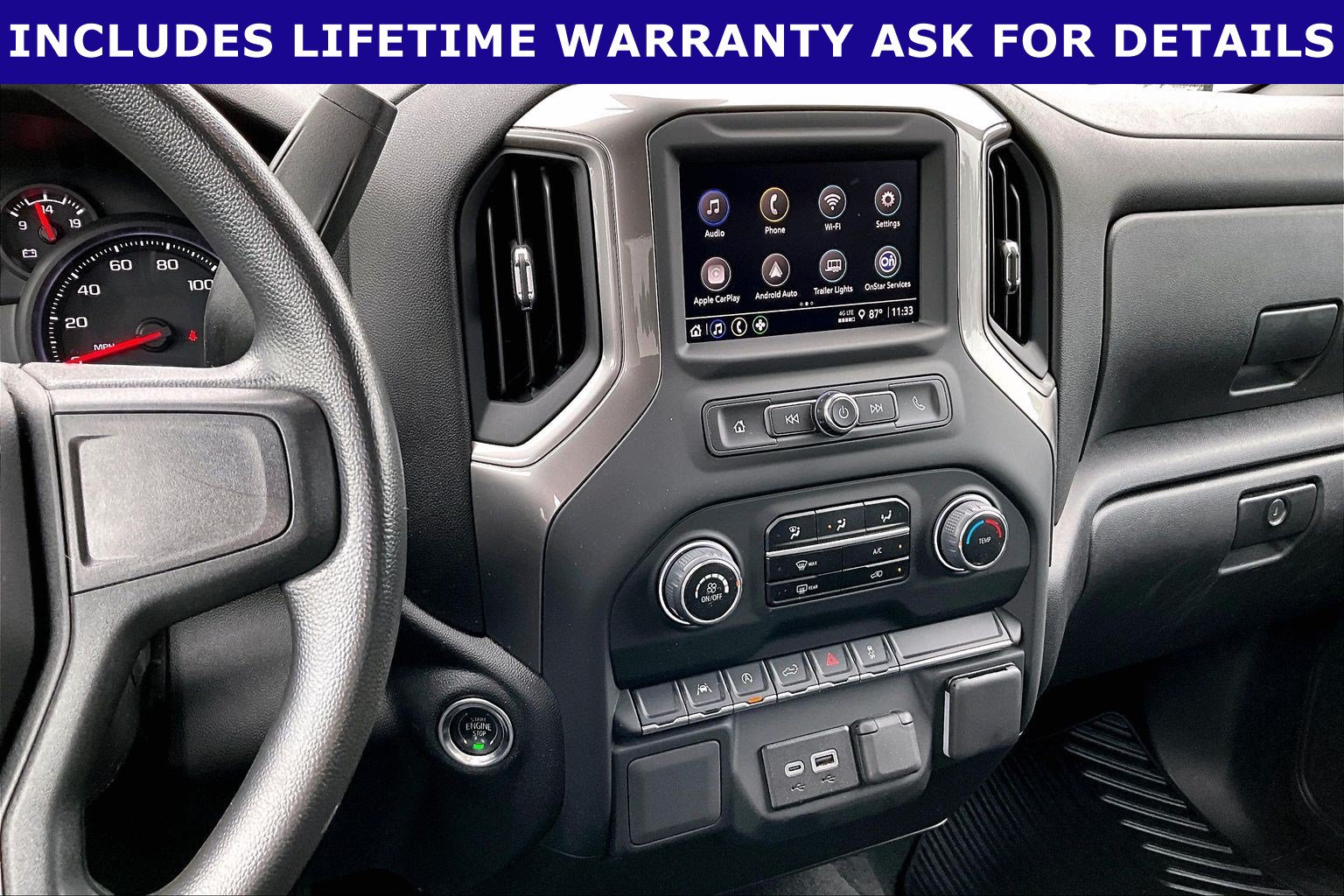 Used 2024 Chevrolet Silverado 1500 Custom w/ Turbomax Blackout Package AWD/4WD image 6