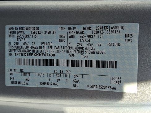 Used 2019 Ford F150 XLT AWD/4WD image 26