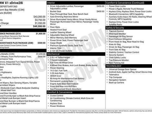 Used 2026 BMW X1 xDrive28i w/ Convenience Package AWD/4WD image 11