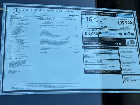 Certified 2024 Mercedes-Benz SL 63 AMG 4MATIC image 25