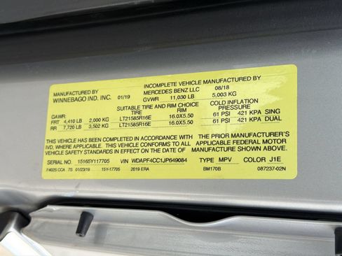 Used 2018 Mercedes-Benz Sprinter 3500 image 22