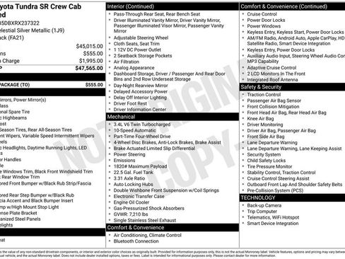 Used 2024 Toyota Tundra SR w/ SR Tow Package image 11