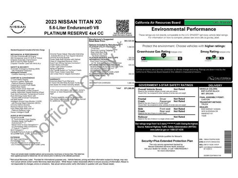 Used 2023 Nissan Titan Platinum Reserve w/ Moonroof Package AWD/4WD image 6