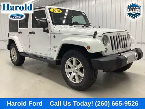 Used 2018 Jeep Wrangler Unlimited Sahara w/ Dual Top Group AWD/4WD image 1