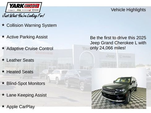 Certified 2025 Jeep Grand Cherokee L Summit AWD/4WD image 13