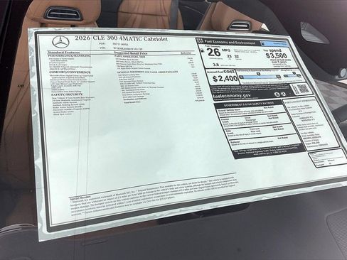 New 2026 Mercedes-Benz CLE 300 4MATIC Cabriolet image 13