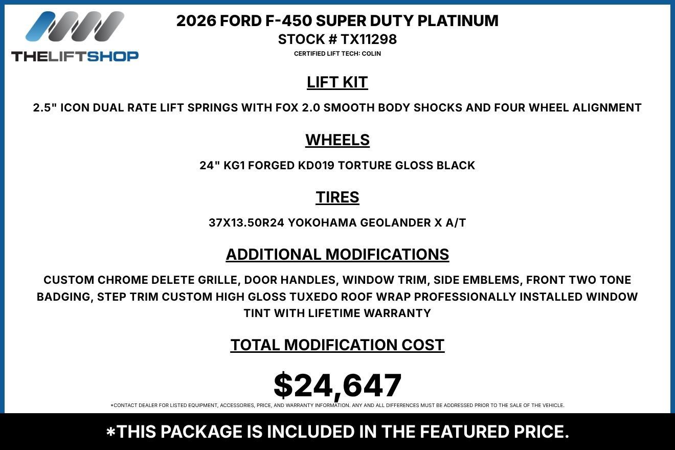 Used 2026 Ford F450 Platinum w/ Platinum Plus Package AWD/4WD image 3