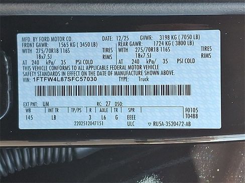 New 2025 Ford F150 Tremor w/ Bed Utility Package image 18